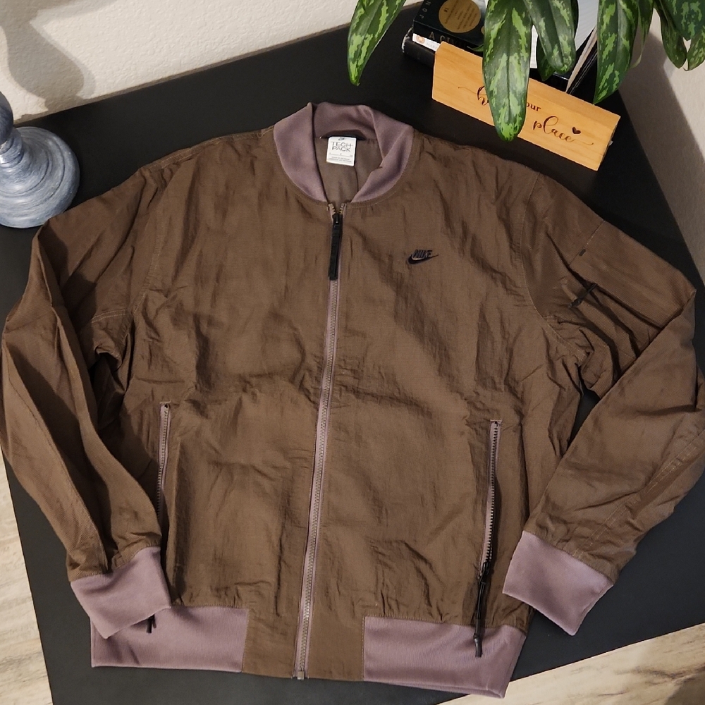 Nike Tech Pack Brown Bomber Jacket
